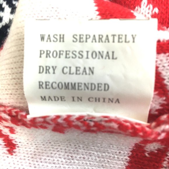 Ugly Christmas Sweater Ski Lodge Fair Isle Snowflakes Winter Sweater Unisex EUC - Picture 10 of 11